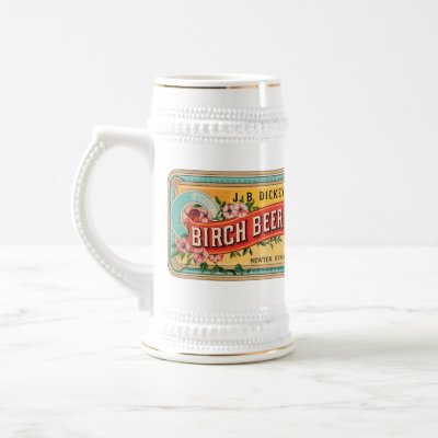 Birch Beer JB Dickey, Newton Kansas, Steins, Mugs by vintagegiftmall