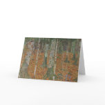 Birch Forest by Gustav Klimt Cards