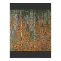 Birch Forest by Gustav Klimt Post Cards
