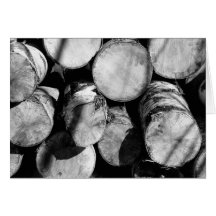 Birch logs cards
