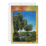 BIRCH TREES IN TUSCANY,green brown yellow sparkles Personalised Invitations
