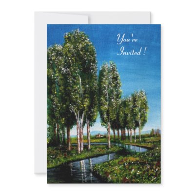 BIRCH TREES IN TUSCANY INVITATION by bulgan_lumini