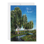 BIRCH TREES IN TUSCANY INVITATION