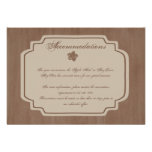 Birch Wood Beauty Fall Wedding Insert Personalized Announcements