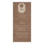 Birch Wood Beauty Fall Wedding Program Rack Card Template