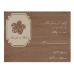 Birch Wood Beauty Fall Wedding RSVP Postcard