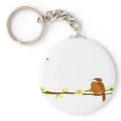 Bird and Bee - Keychain by DConger