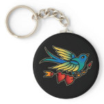 Bird Arrow and Hearts Key Chains