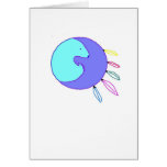 Bird-Bear Mandella Greeting Card
