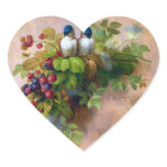 Bird Berries and Bees Fine Art Sticker