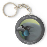 Bird - BLUE-WATTLED CROW Keychain