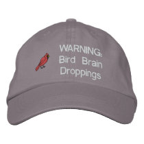 Bird Brain Embroidered Hat