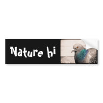 bird by water bumper stickers