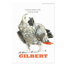 bird, (c)k brown aug 2010, scissors paper rockt... business card templates