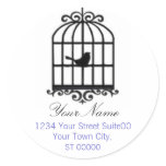 Bird Cage Address Sticker2