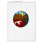 bird desert mandella greeting card