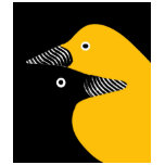 Bird eyecontact design logo gifts t-shirts