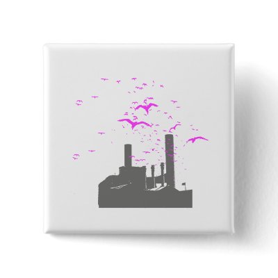 Bird Factory T-shirt / Earth Day T-shirt Pin by earthday