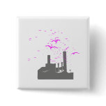 Bird Factory T-shirt / Earth Day T-shirt buttons