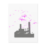 Bird Factory T-shirt / Earth Day T-shirt Post Card