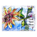 Bird, Flower and Lace Post Card