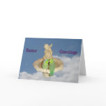 Bird fountain Easter Greeting Card