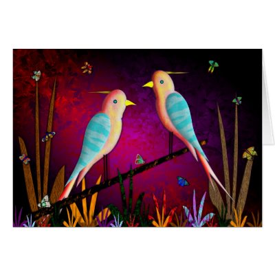 BIRD GARDEN CARDS by phedderman