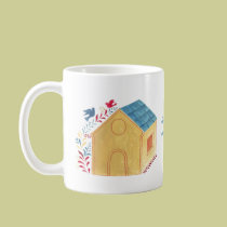 Bird house coffee mug mugs
