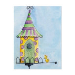 bird house postcard