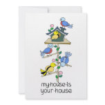 Bird Houses My House is Your House Invitation