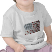 Bird in Flight American Flag Tshirts