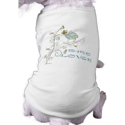 BIRD LOVER DOGGIE T-SHIRT by clautulimoschi