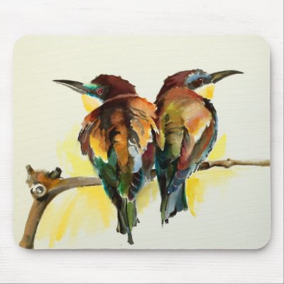 Bird Mouse pad 23 by happybirds