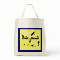 Bird Nerd Silhouette Tote Bag