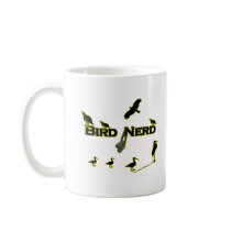 Bird Nerd Silhouette Coffee Mug