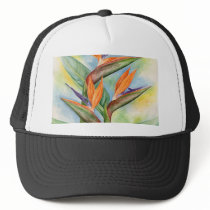 Bird Of Paradise Flower Art - Multi Trucker Hat