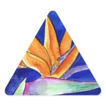 Bird of Paradise Flower Artwork Painting Sticker