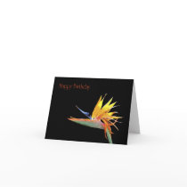 Bird of Paradise Happy Birthday Cards