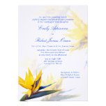 Bird of Paradise Hawaiian Wedding Invitation invitations