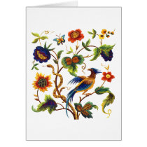 Bird of Paradise Jacobean Embroidery