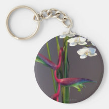 Bird-of-Paradise Orchids Key Chain
