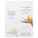 Bird of Paradise Wedding Program