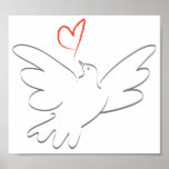 Bird of Peace and Heart posters