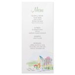 Bird on a Fence Shower Menu rack cards