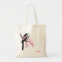 Bird on Blossom Bags