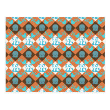Bird Panda and Octopus Pattern Postcards