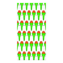 Bird Pattern. Parakeets. Picture Card