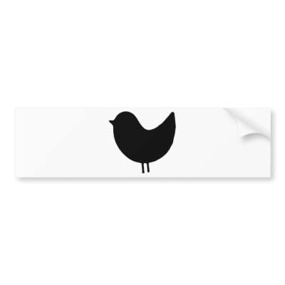 Bird Silhouette Design! Bumper Sticker by angeria