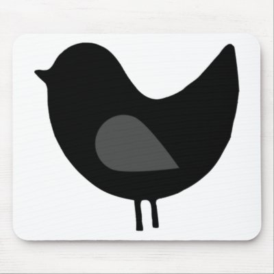 Bird Silhouette Design! Mousepads by angeria