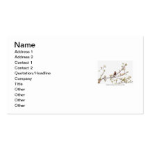 Bird Singing a Happy Song Business Cards